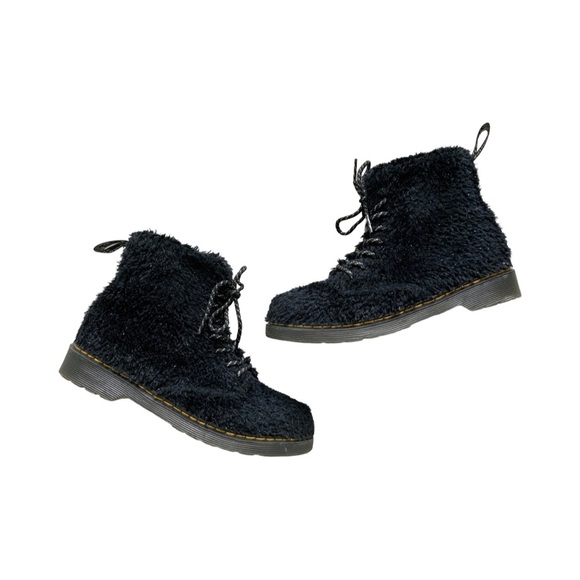 Dr Martens Kids 1460 Pascal Tinsel Fur Lace Up Boots Size 4 - Picture 5 of 9
